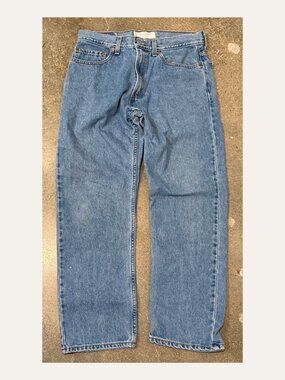 Levi’s 505 Jeans Regular Fit Straight Leg Blue Denim Vintage Feel